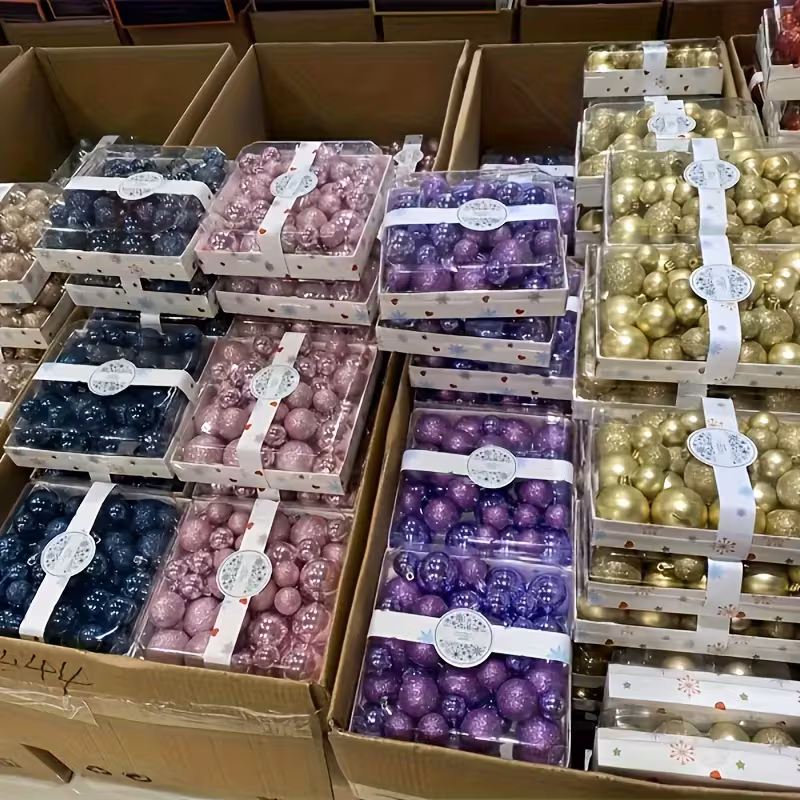 Новорічні кулі для ялинки (42 шт.)